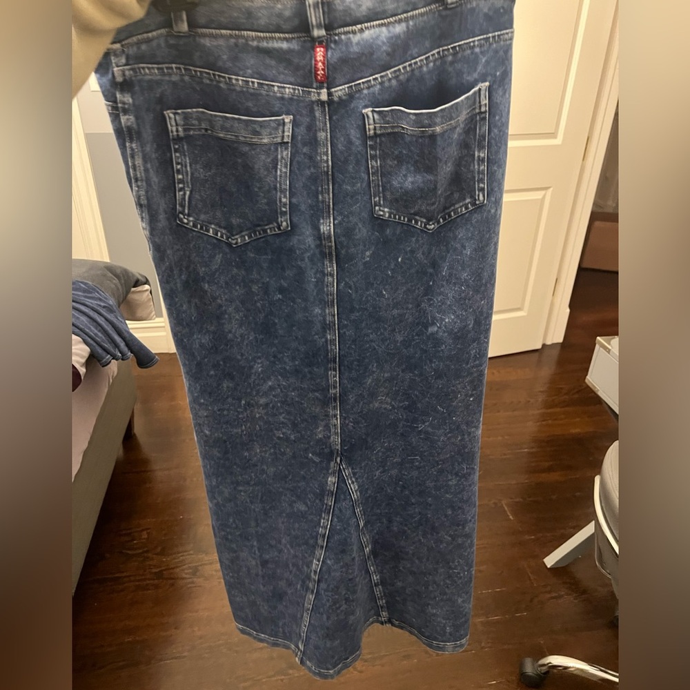 Hard Tail Blue Denim Skirt - Picture 2 of 3